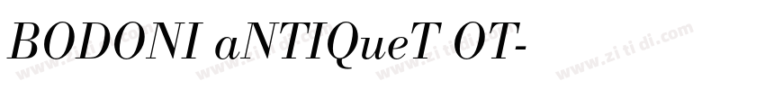 BODONI aNTIQueT OT字体转换